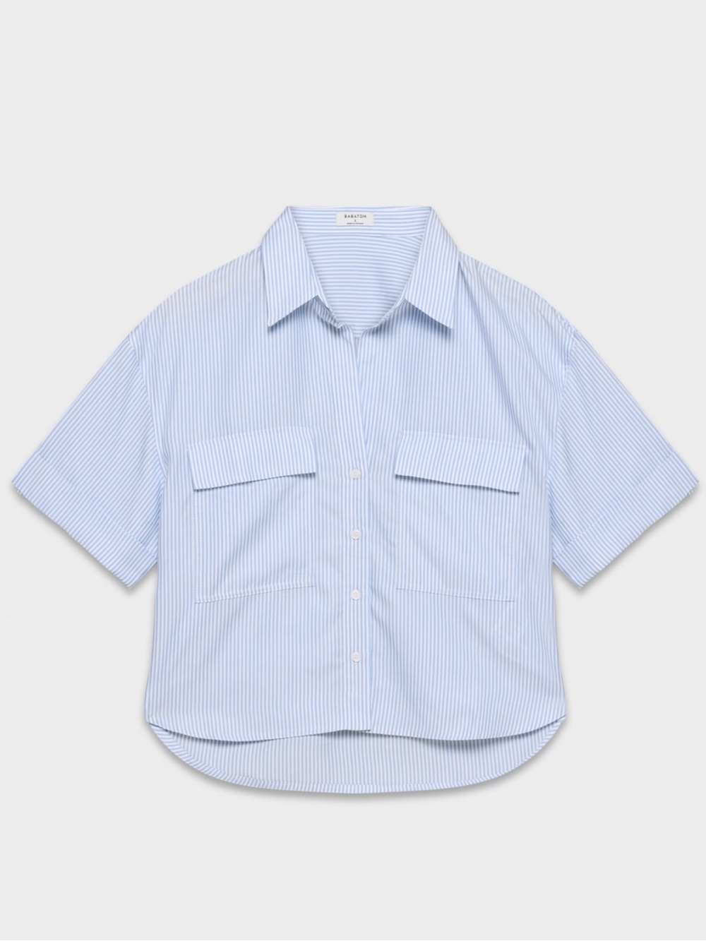 Abercrombie & Fitch cropped collared button down